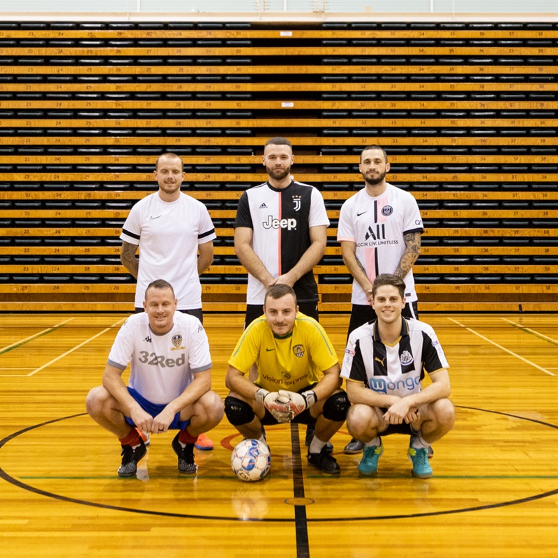 Group photo of men's futsal team