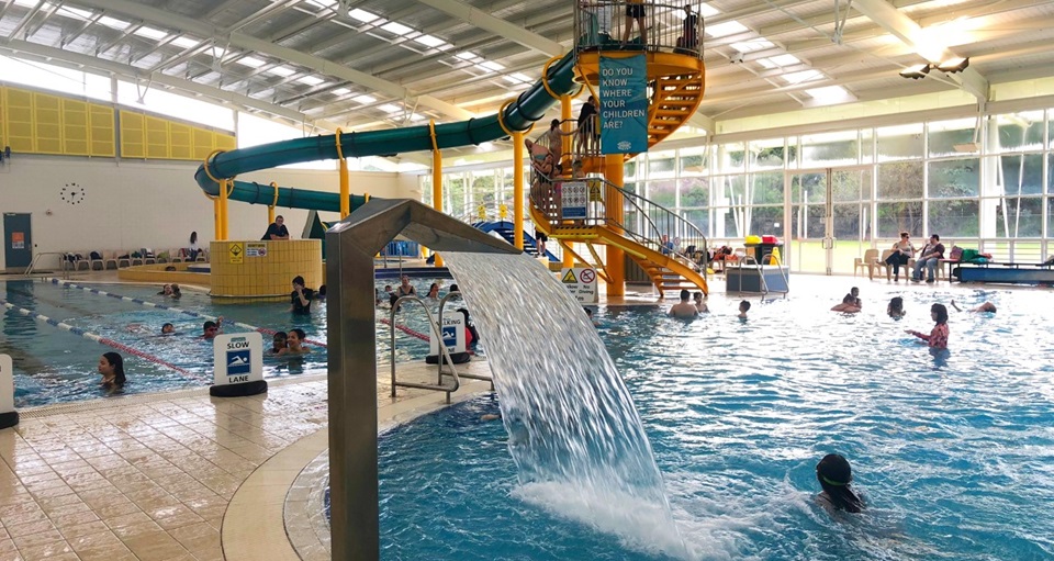 HBF Arena family leisure pools and slide
