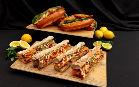 Assorted baguettes and wraps